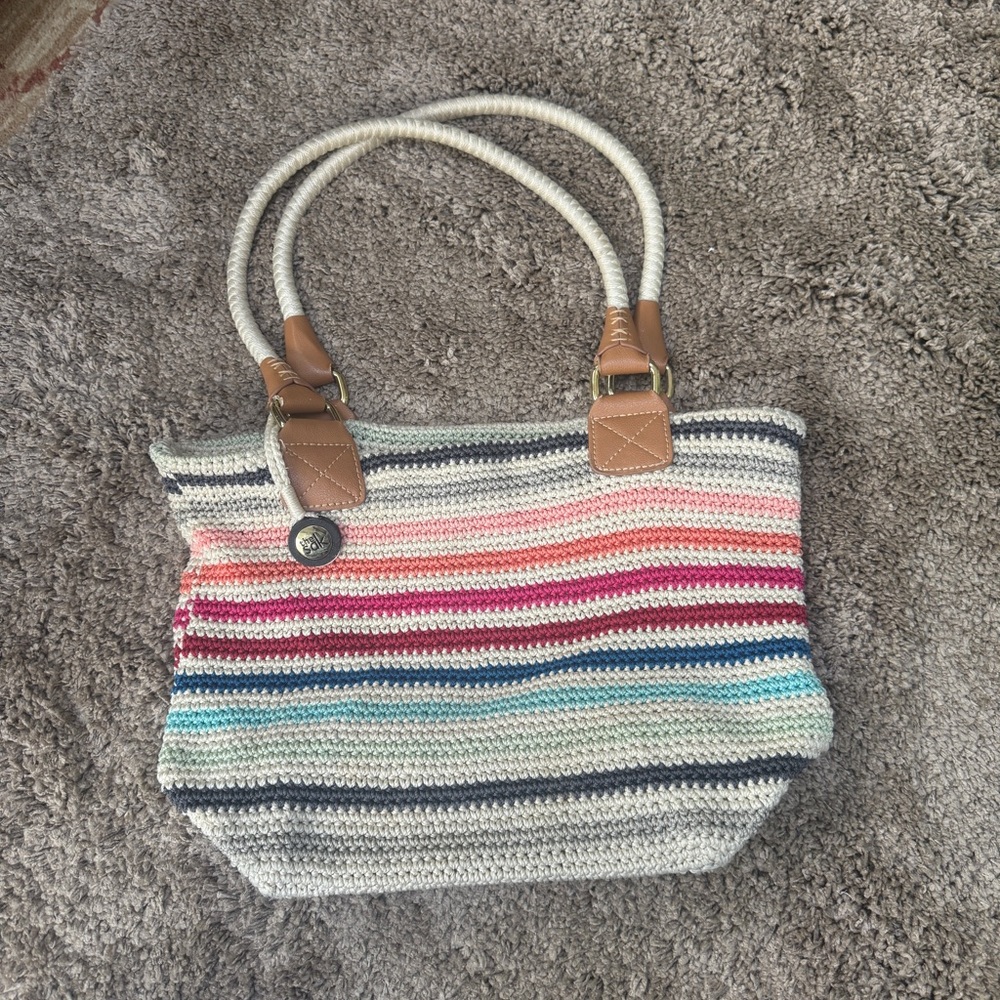 The Sak Oceana Collection Seahorse 120 Hobo Seafoam Color $149 MSRP Rare